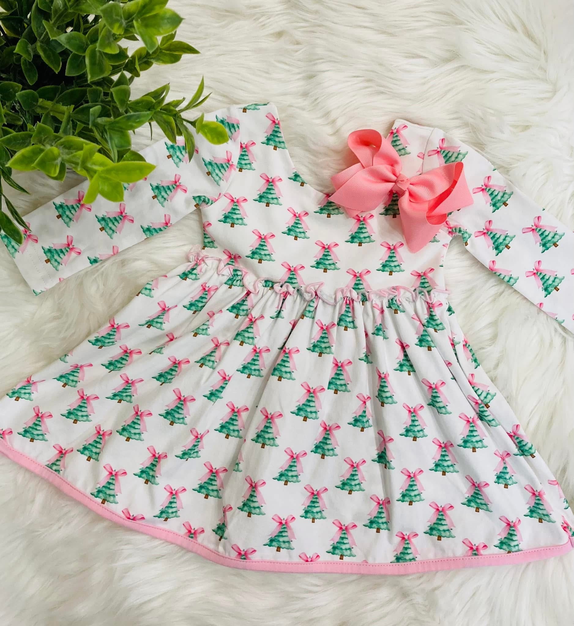 Girl’s Christmas Tree Dress