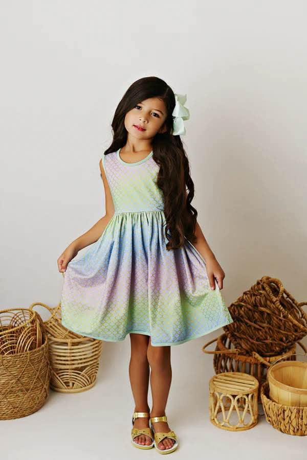 Girls Swoon baby mermaid dress Mini Mee Girls Swoon baby mermaid dress Mini Mee