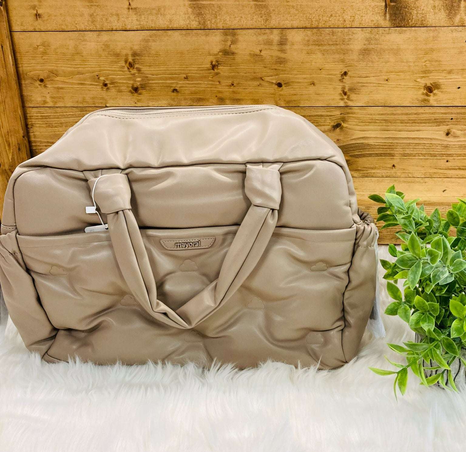 Mayoral Light Brown Diaper Bag – Mini Mee Boutique