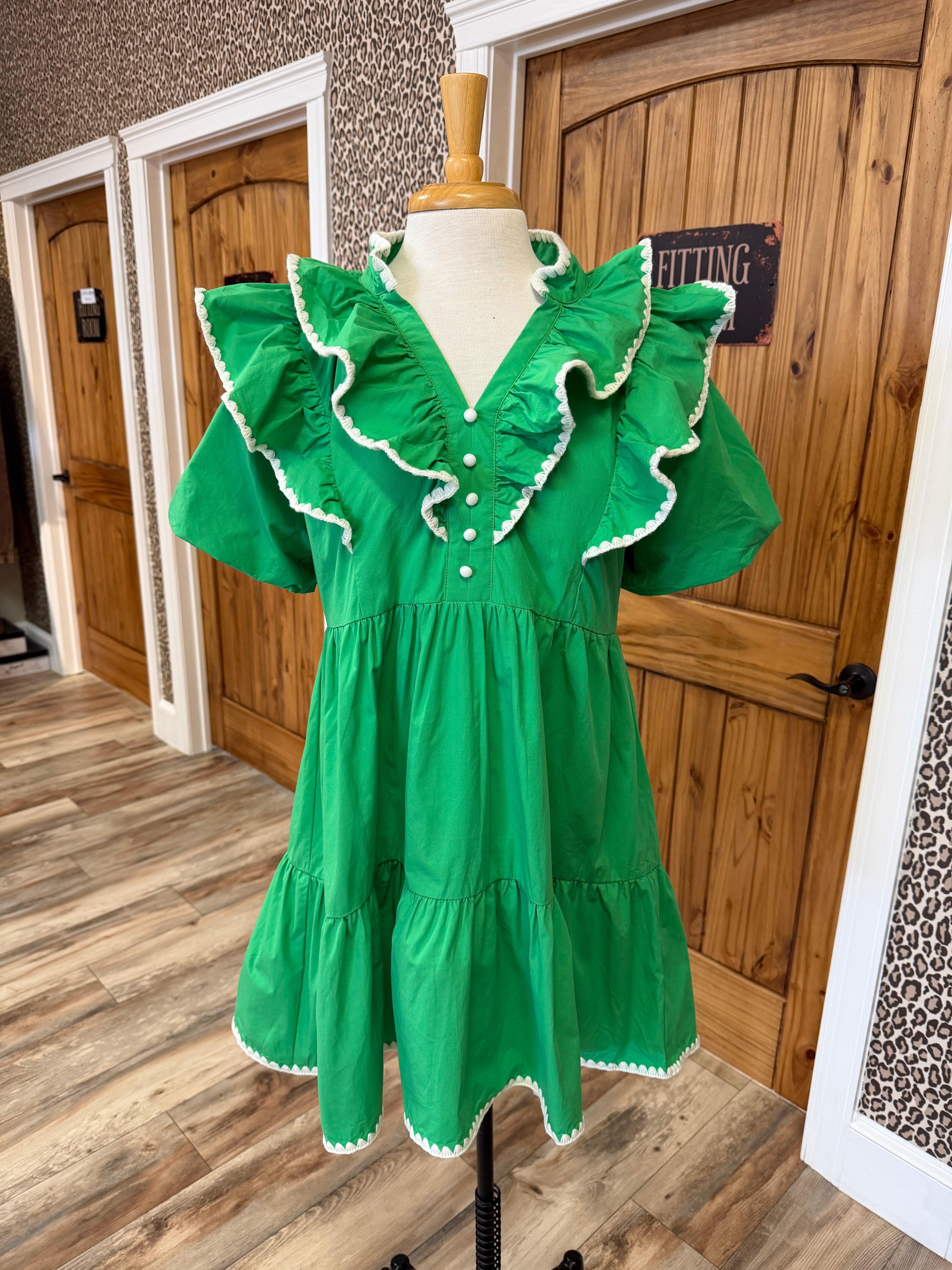 Women’s Southern Belle Green Dress by UmGee