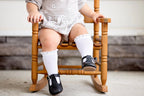 Size 6-18m Lace Top Knee High Socks White - Mini Mee Boutique