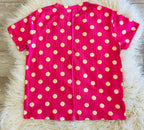 Women’s Evermmee Pink and Yellow Polka Dot top