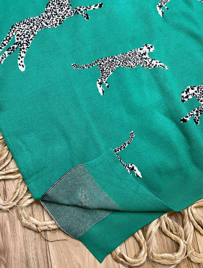 Curvy Cheetah Printed Sweater