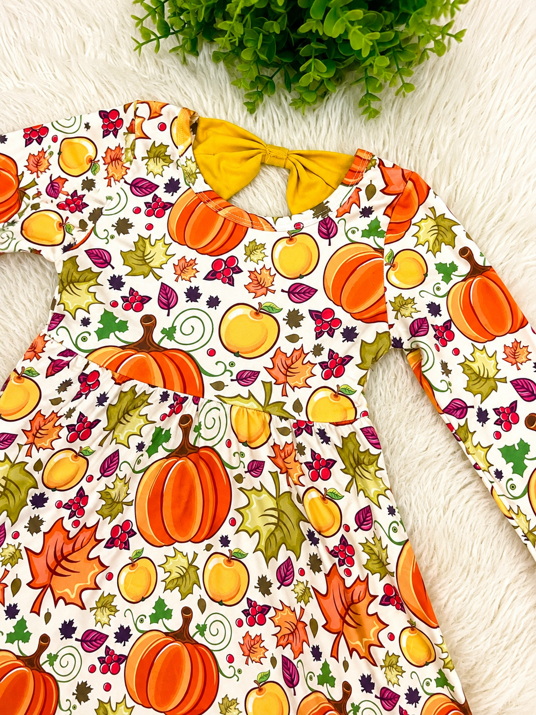 Girl’s Fall Pumpkin Dress