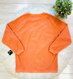 Women’s Evermmee Orange “Thankful” Ribbed Sweater Top - True to Size