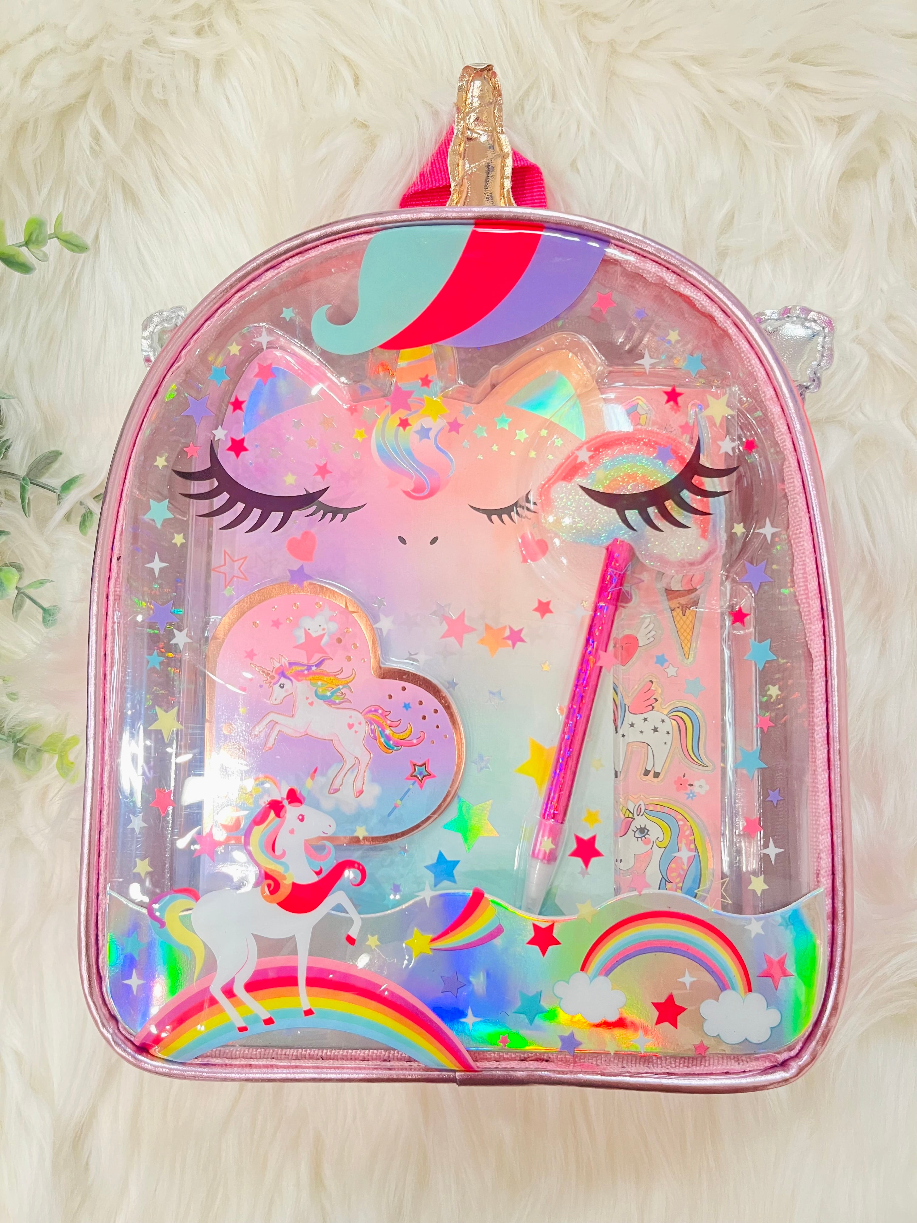 Girl’s Unicorn Writing Stash Backpack Gift