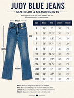 Women’s Petite Judy Blue Medium Wash High Waist Daisy Bootcut Short Jeans 1162