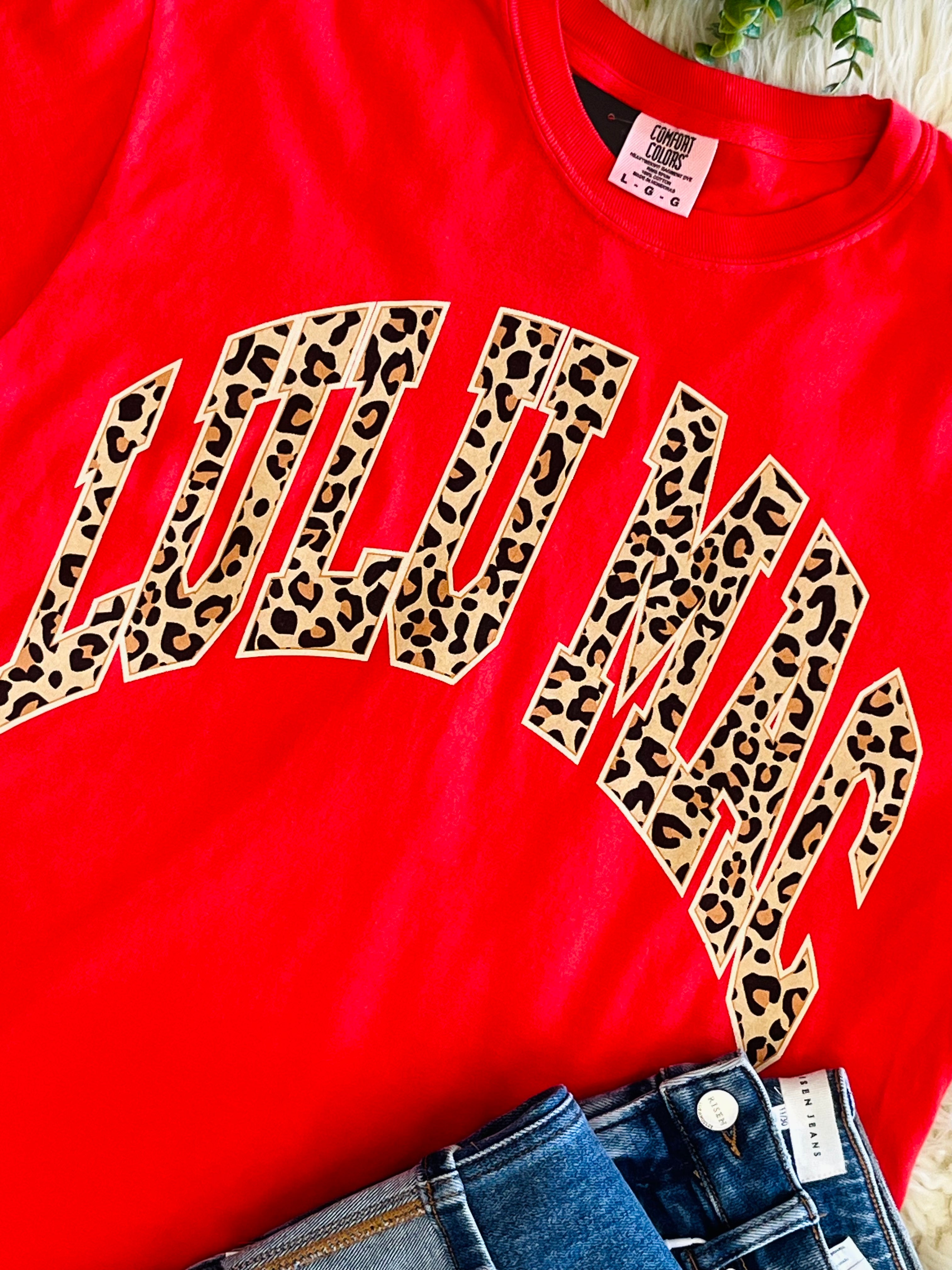 Women’s Leopard Paprika LuLu Mac Tee