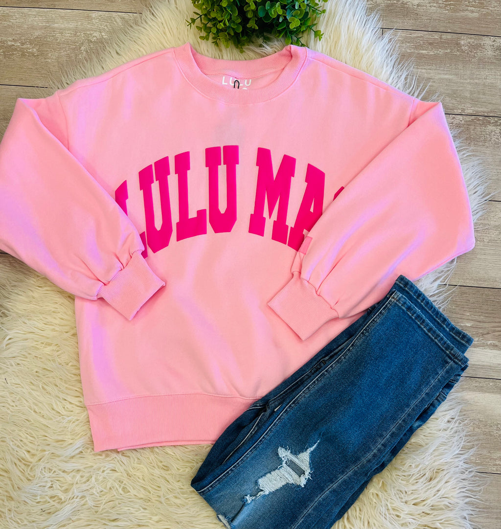 Women’s LuLu Mac Light Pink Sweatshirt