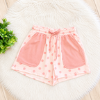 Women’s Evermmee Light Pink Polka Dot Collared Short Set