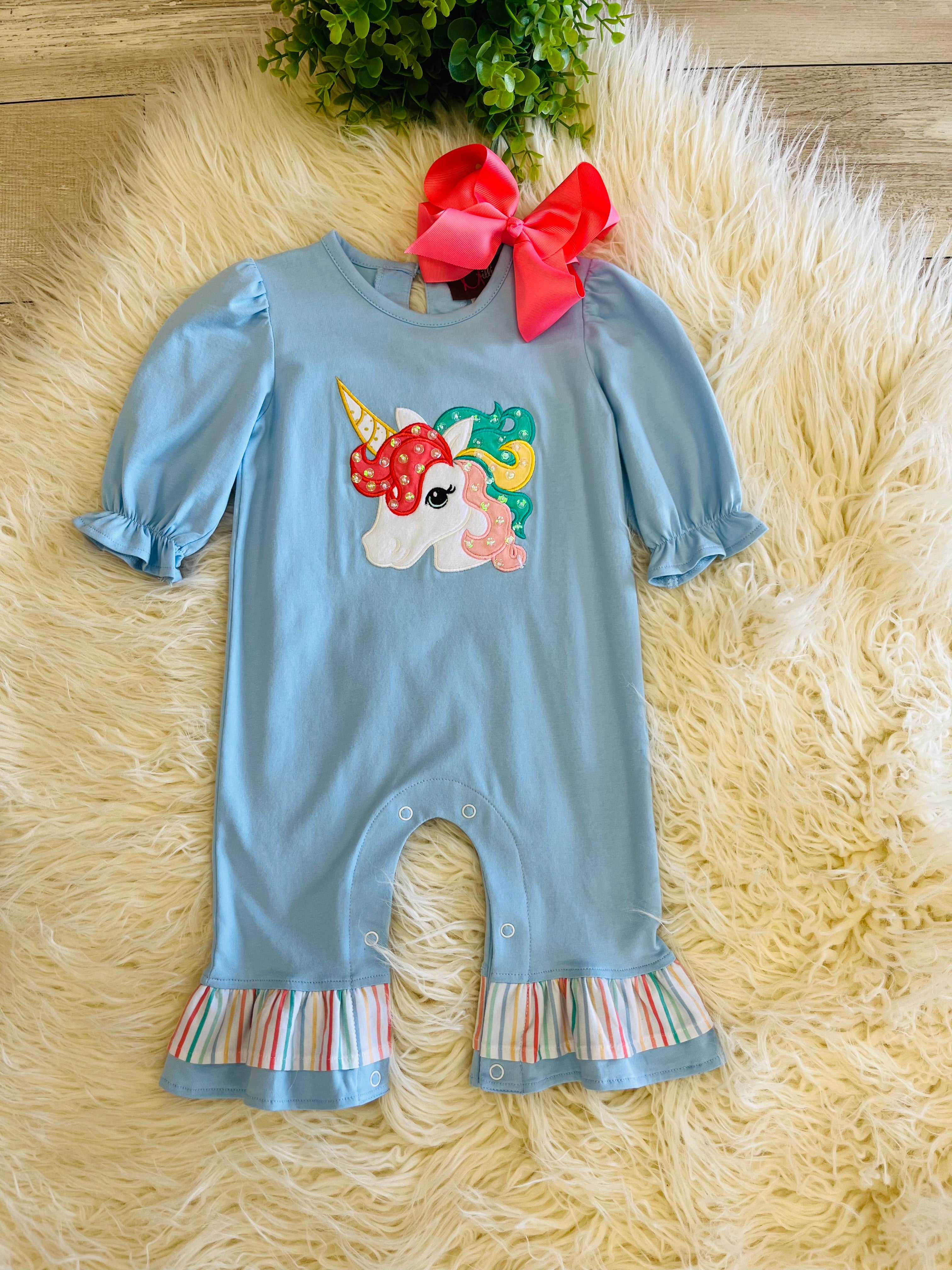 Girls/ Baby Unicorn Romper