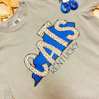 Women’s Light Gray “Cats” Kentucky Tee