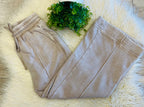 Women’s Zenana Cropped Wide Leg Comfy Ash Mocha Acid Wash Pants - True to Size