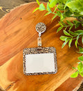 Cheetah Print Name Tag Lanyard