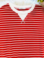 Women’s Zenana Rust Striped Long Sleeve Top