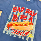 Women’s Blue Bad Day To Be A Hot Dog Graphic Tee