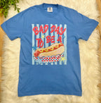 Women’s Blue Bad Day To Be A Hot Dog Graphic Tee