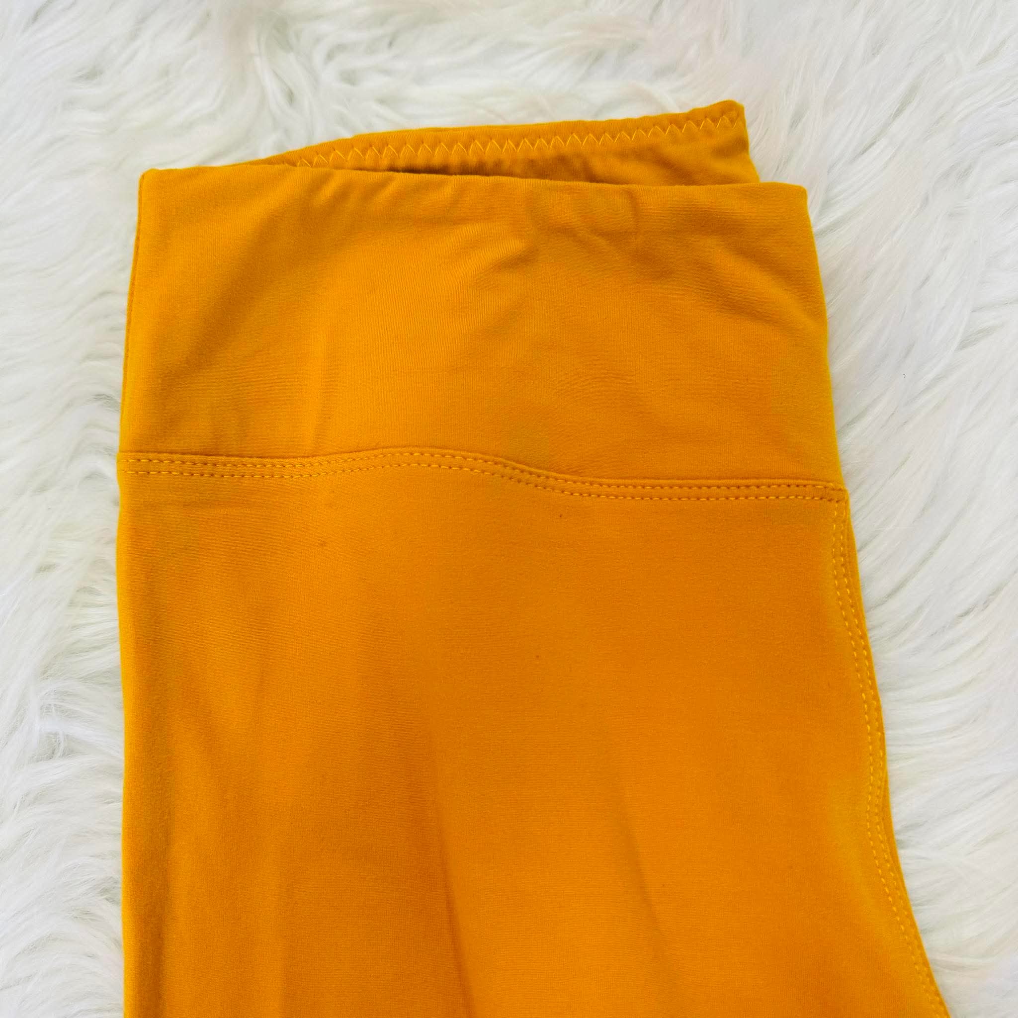 Women’s Ultra Soft Leggings in Mustard Full Length