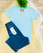 Women’s LuLu Mac Leopard Chambray Tee Shirt