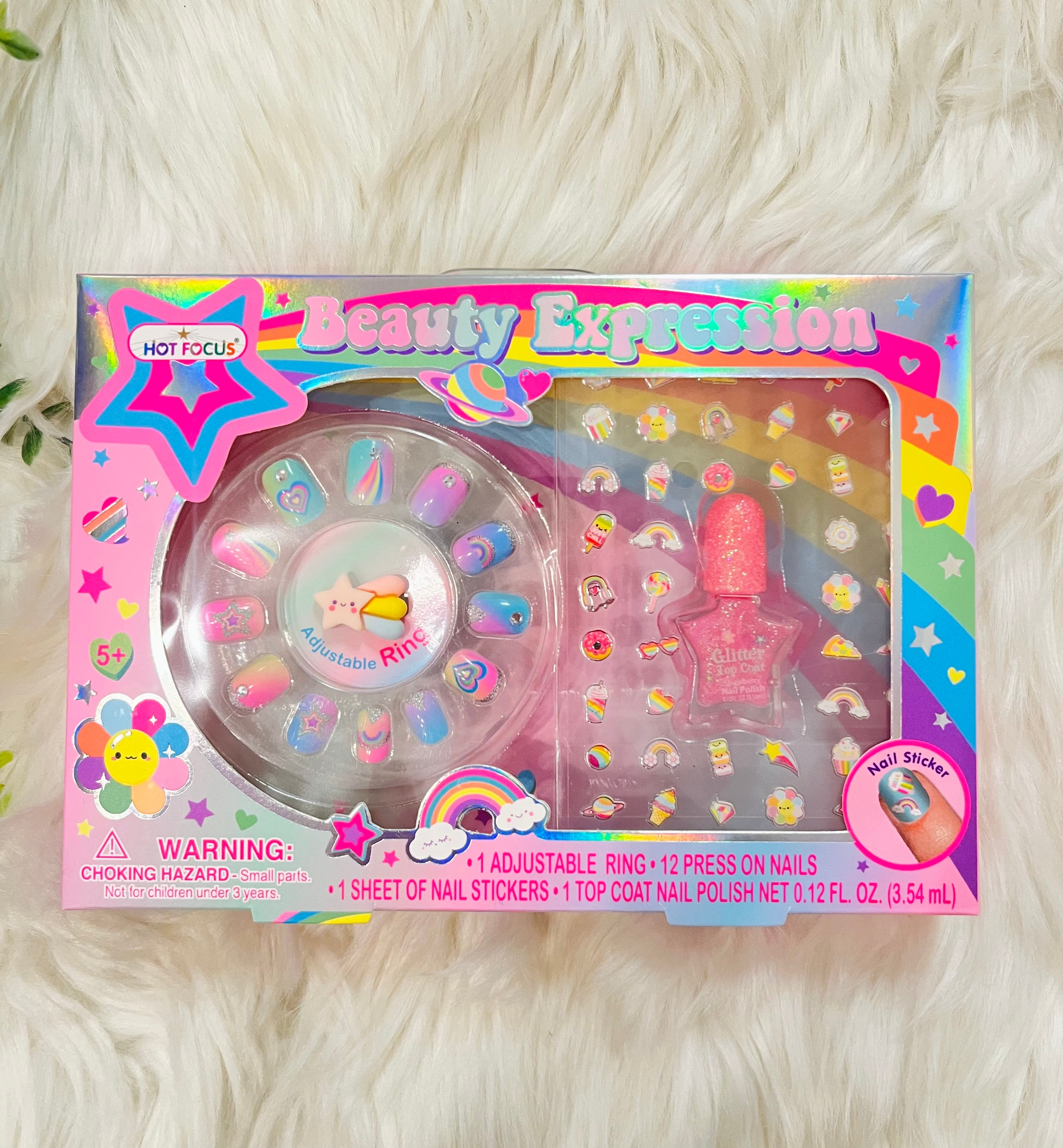 Girl’s Beauty Expression Rainbow Nail Kit Gift