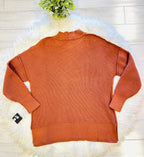 Women’s Evermmee Burnt Orange Sweater Top - True to Size