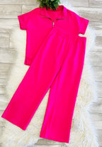 Women’s Hot Pink Scuba set