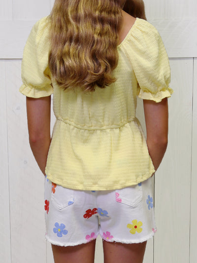 Hayden Girl Yellow Top