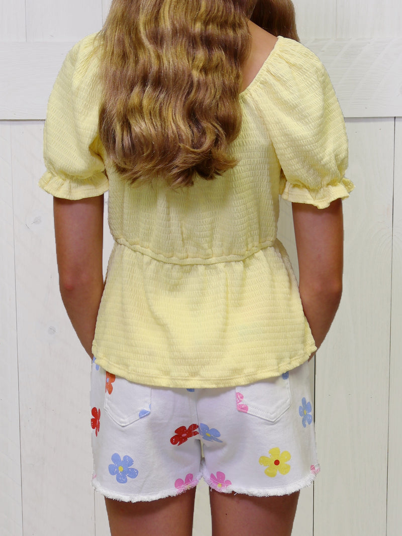 Hayden Girl Yellow Top