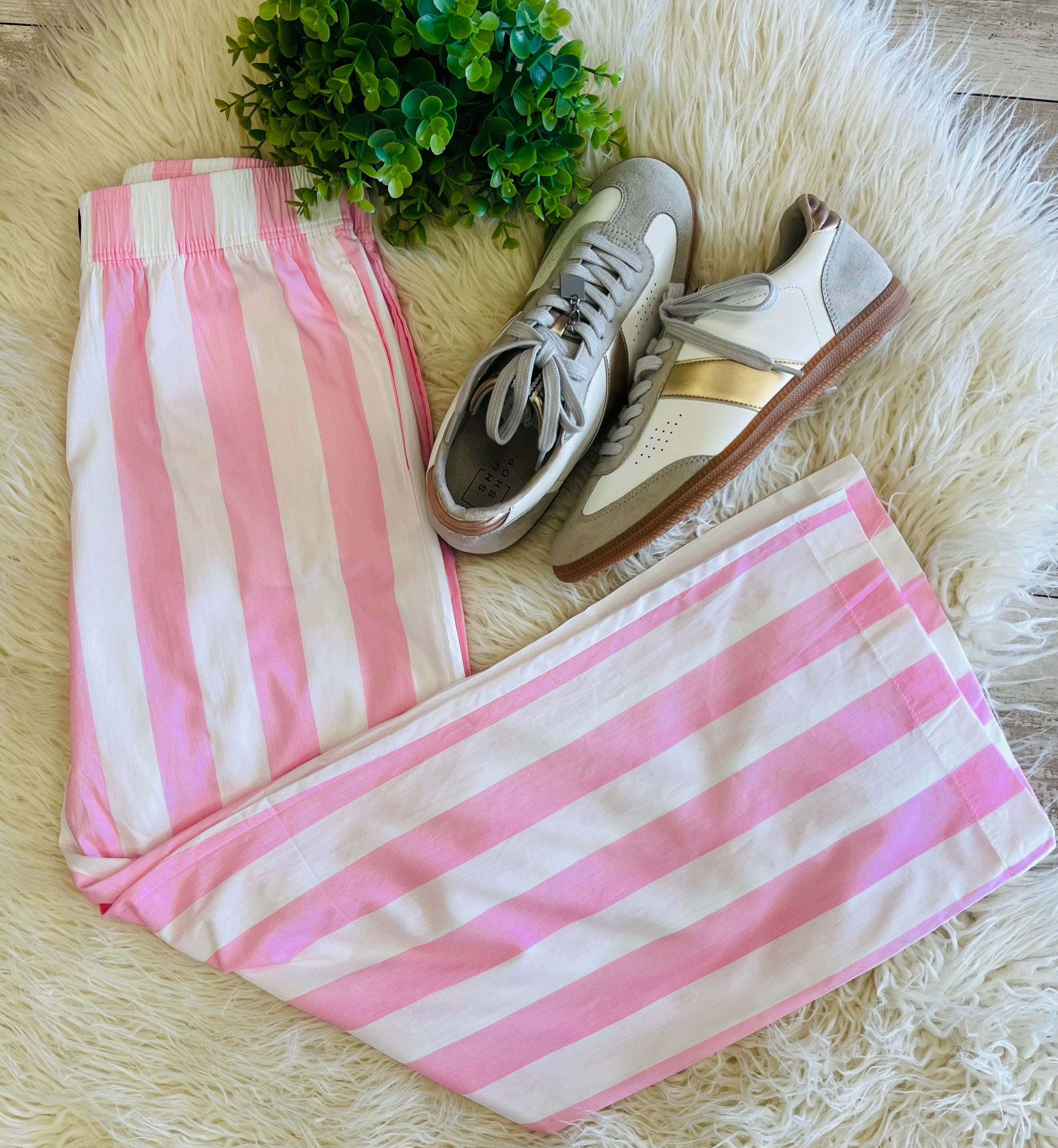 Women’s LuLu Mac Pink Striped Pants