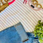Women’s Evermmee Striped Pink Top