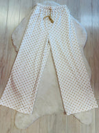 Women’s Evermmee tan polka dot pant set