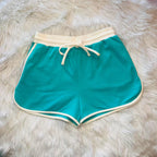 Women’s Zenana Teal Short Set with Contrast Seams