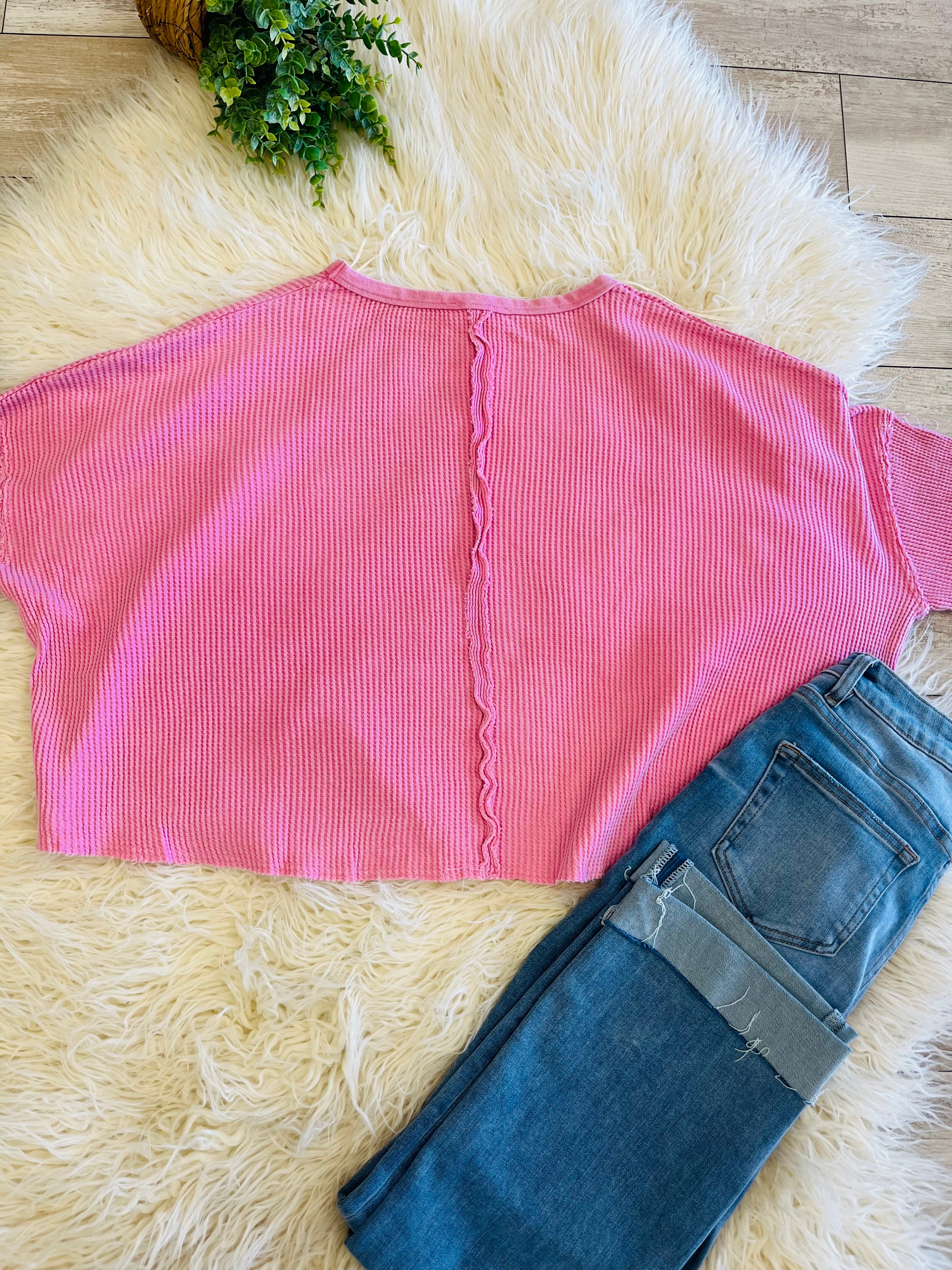 Women’s Double Zero Pink Long Sleeve Top