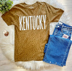 Women’s Cheetah Print Kentucky Tee