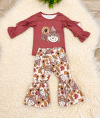 Girl’s Mauve Scarecrow Pants Outfit