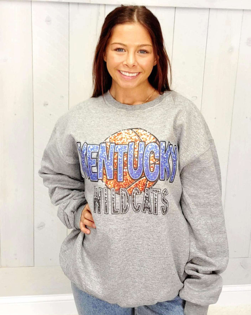 Kentucky Wildcats Basketball Crewneck - Mini Mee Boutique