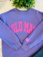 Girl’s LuLu Mac Purple With Pink Letters Sweatshirt