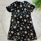 Hayden Girl’s Black Sequence Star Dress
