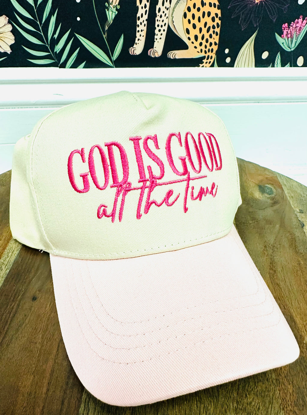 Women’s “God is good all the time” Pink Hat