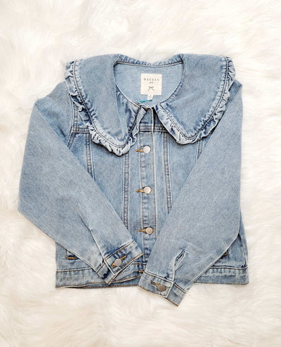 Hayden Girl's Denim Jacket - Mini Mee Boutique