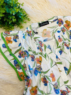 Women’s EverMMee Floral Ruffle Sleeve Button Down Top
