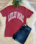 Women’s Striped Crimson LuLu Mac Tee