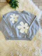Women’s Double Zero Grey Daisy Two Piece Set