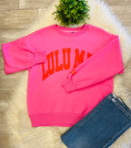 Women’s LuLu Mac Pink & Orange Sweatshirt