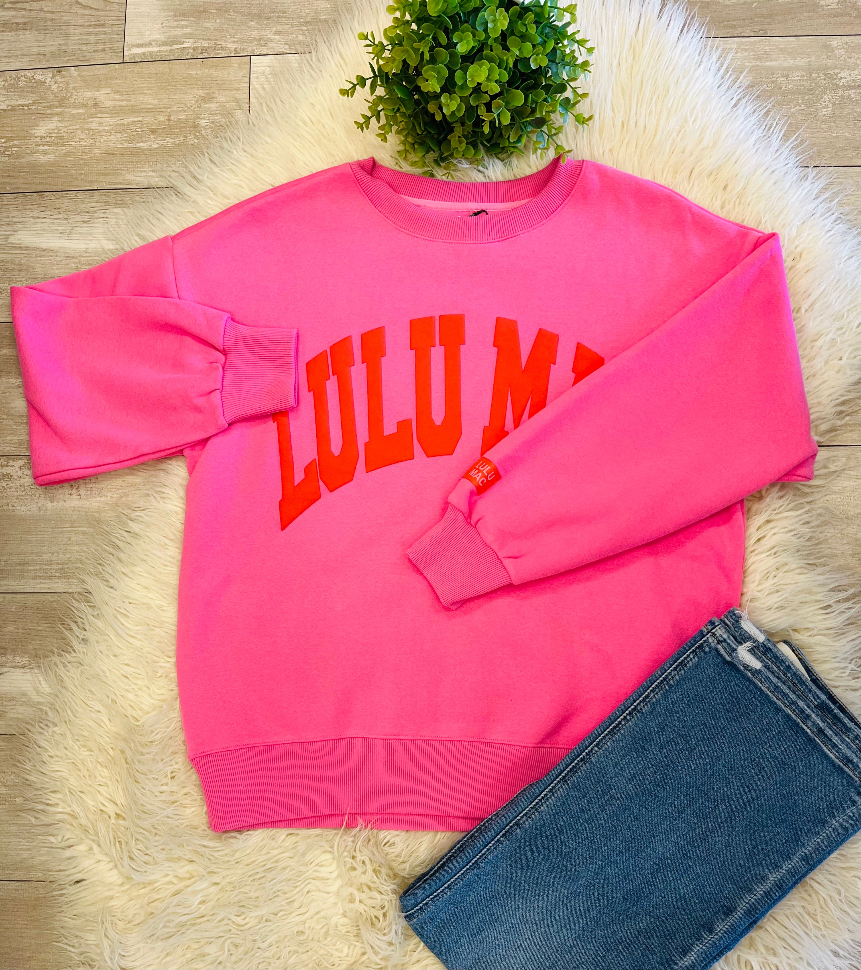 Women’s LuLu Mac Pink & Orange Sweatshirt