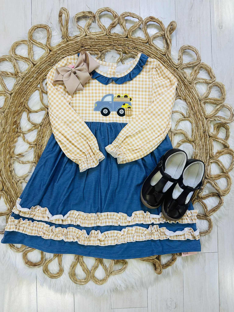 Girls Sunflower Dress