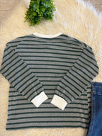 Women’s Ribbed Long Sleeve in Hunter Green Zenana - True to Size