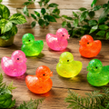 Squishy Duck Gel Filled Glitter Toy size 3”x3” Ages 3+