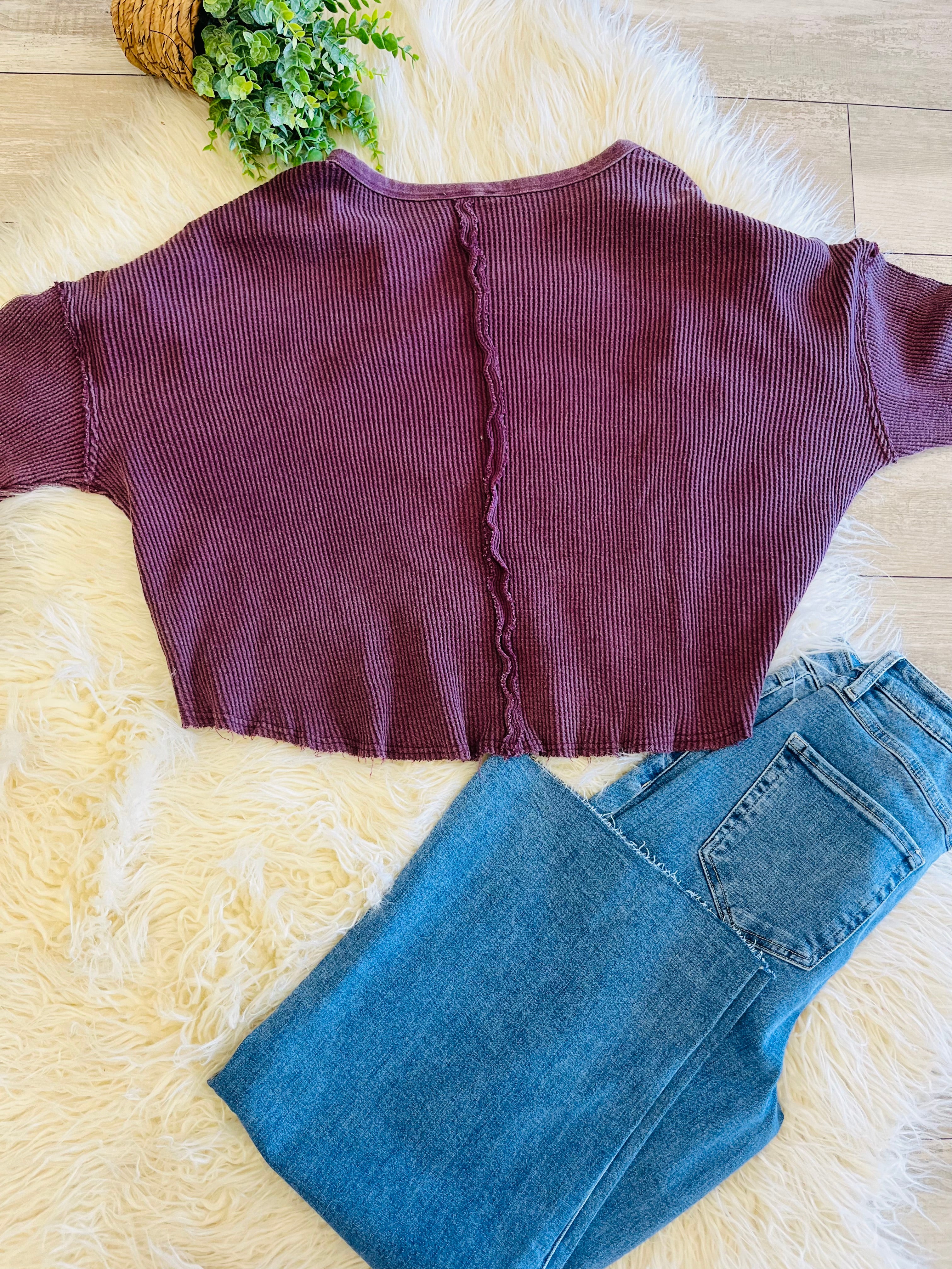 Women’s Double Zero Dark Cherry Long Sleeve Top