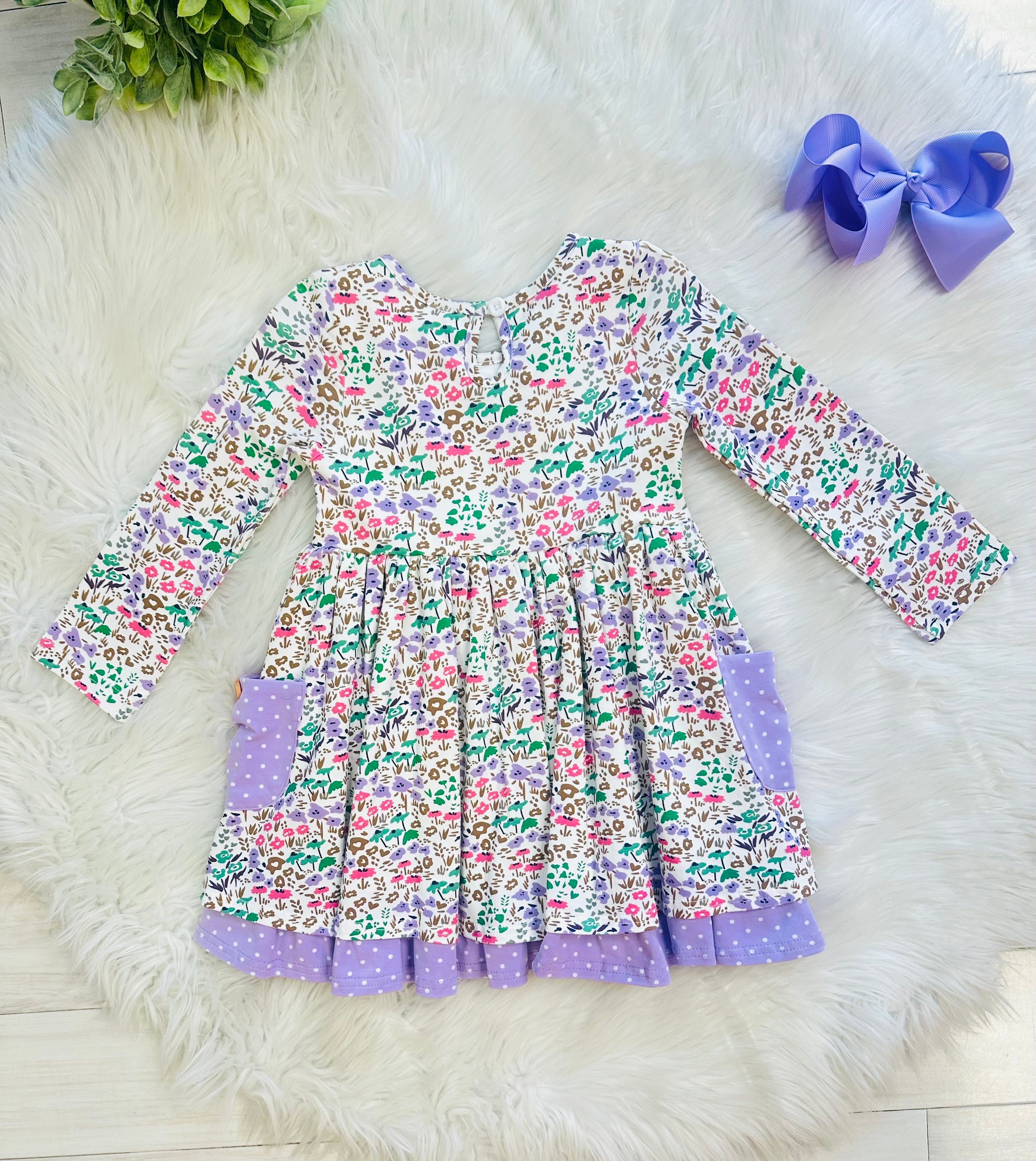 Floral Pastel Dress by Swoon Baby
